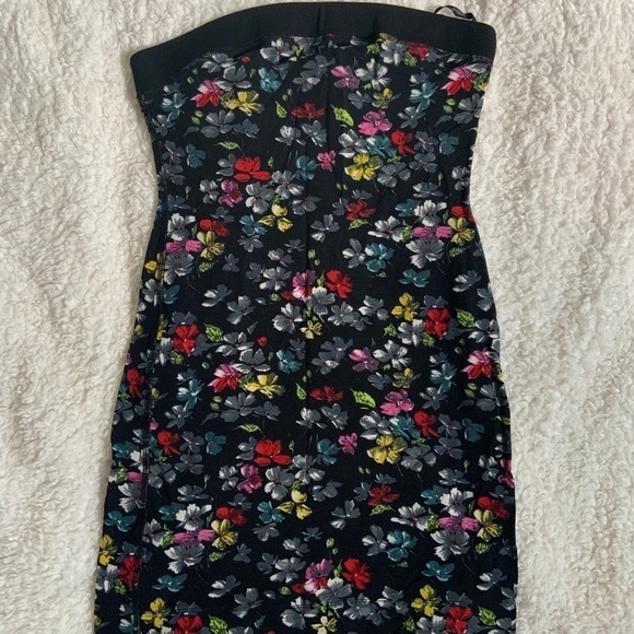 French Connection Floral Mini Dress - Black and Multicolor - Picture 2 of 6
